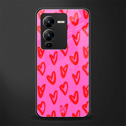 hot pink soul back phone cover | glass case for vivo v25 pro 5g