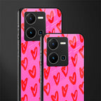 hot pink soul back phone cover | glass case for vivo y35 4g