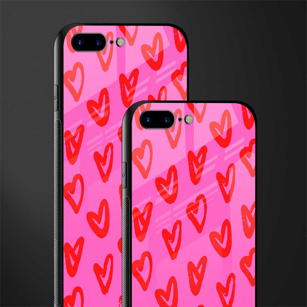 hot pink soul glass case for iphone 8 plus image-2