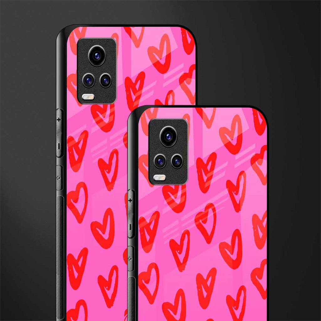 hot pink soul back phone cover | glass case for vivo v21e 4g
