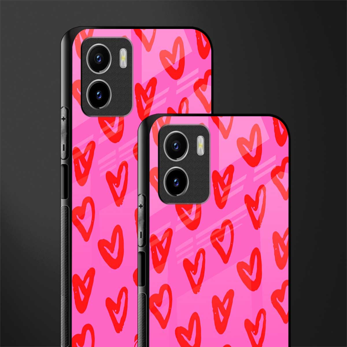 hot pink soul back phone cover | glass case for vivo y72