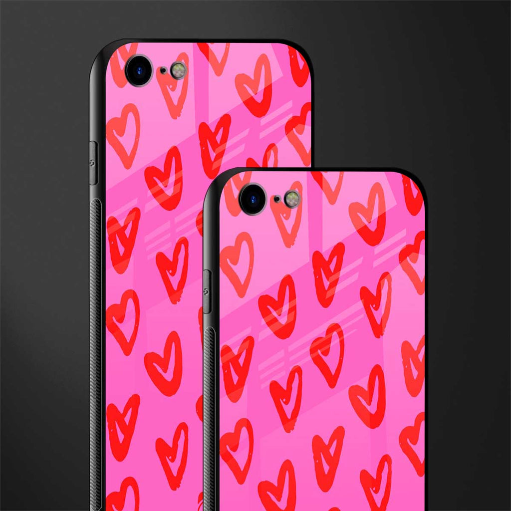 hot pink soul glass case for iphone se 2020 image-2