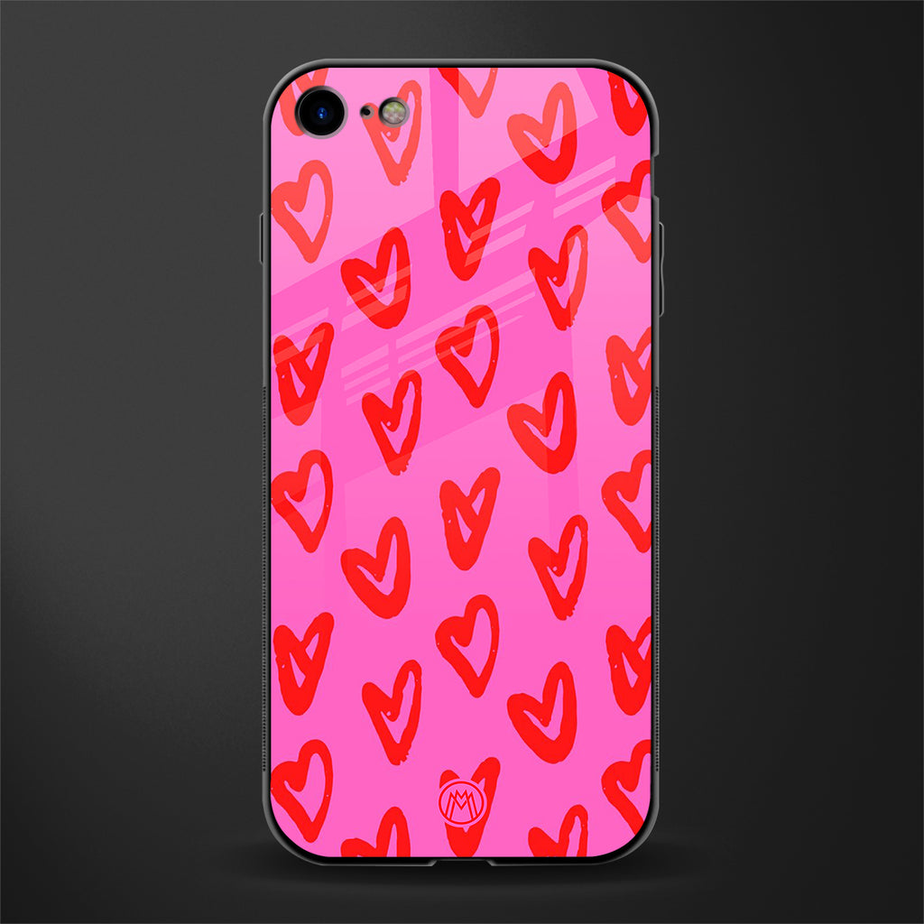 hot pink soul glass case for iphone 8 image