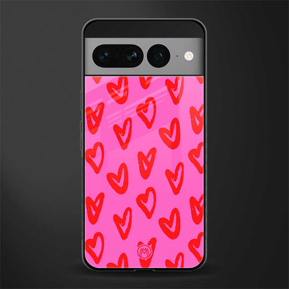 hot pink soul back phone cover | glass case for google pixel 7 pro