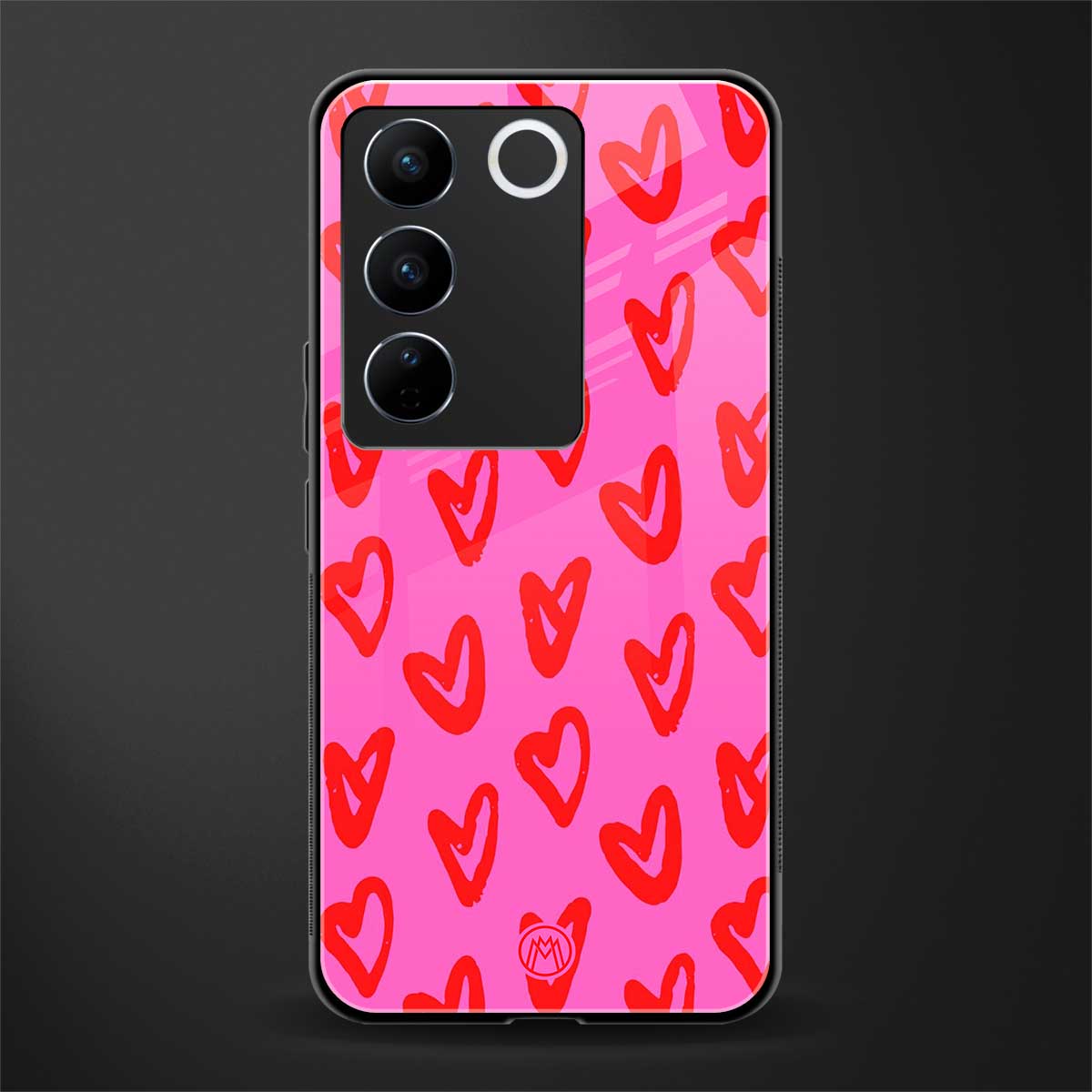 hot pink soul back phone cover | glass case for vivo v27 pro 5g