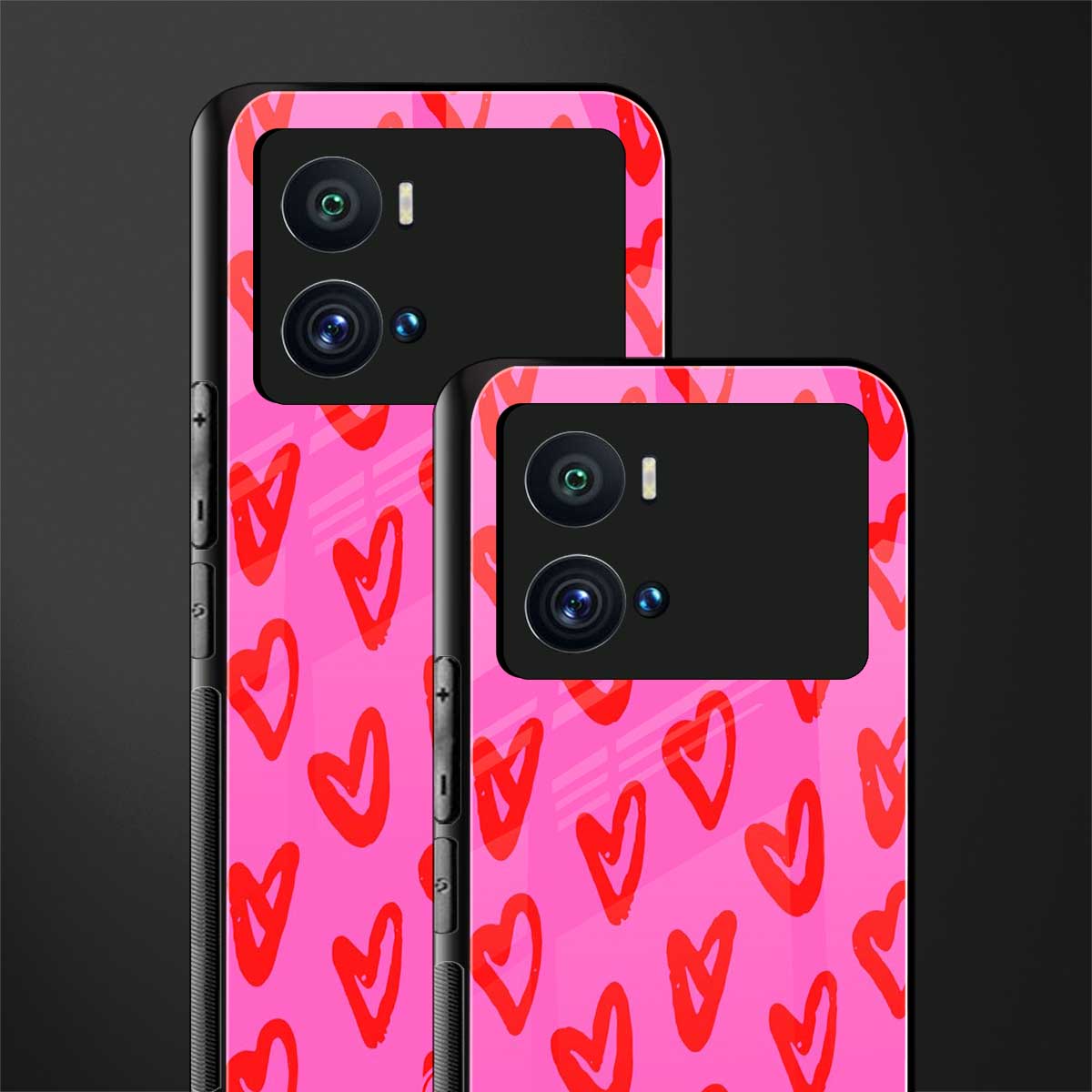 hot pink soul back phone cover | glass case for iQOO 9 Pro