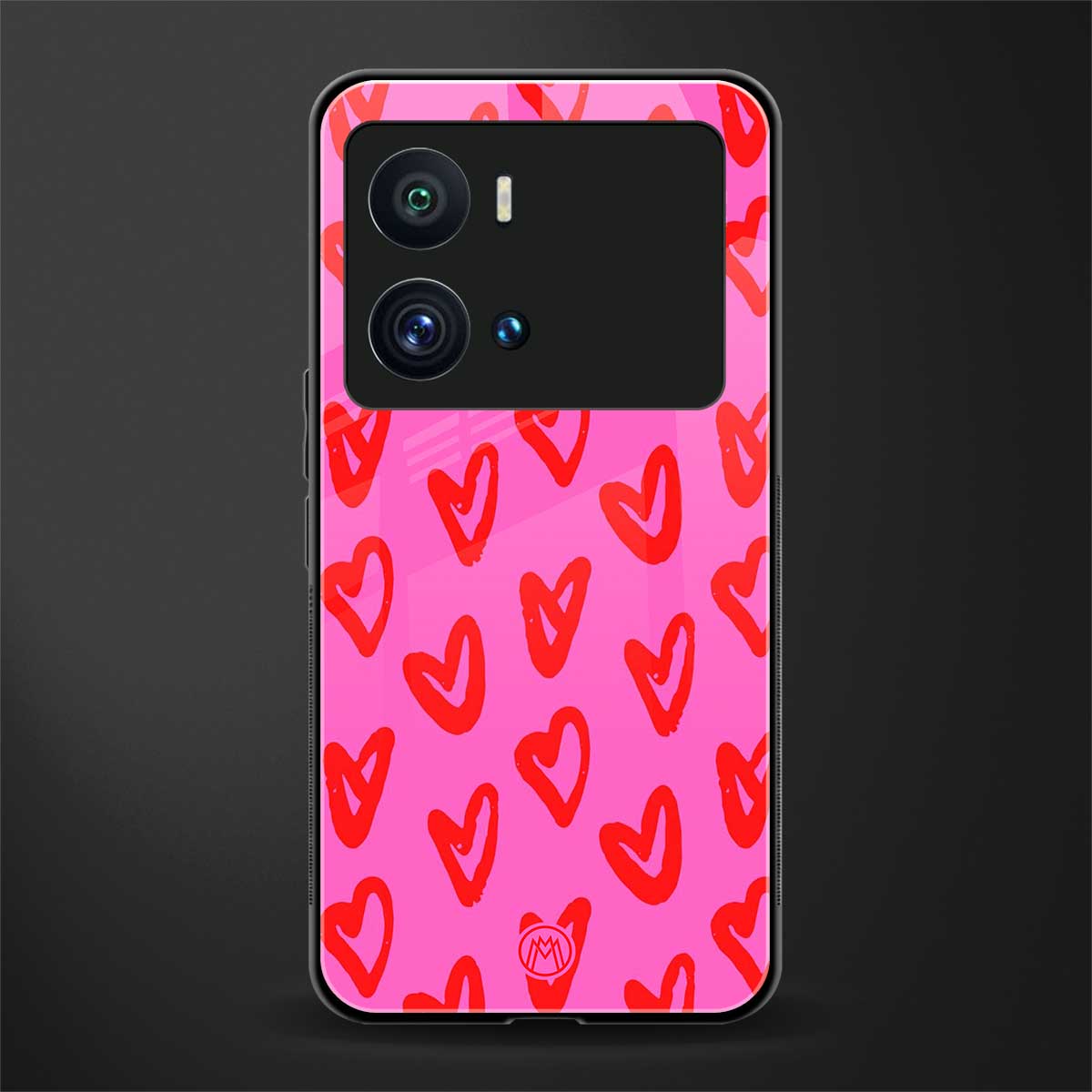 hot pink soul back phone cover | glass case for iQOO 9 Pro