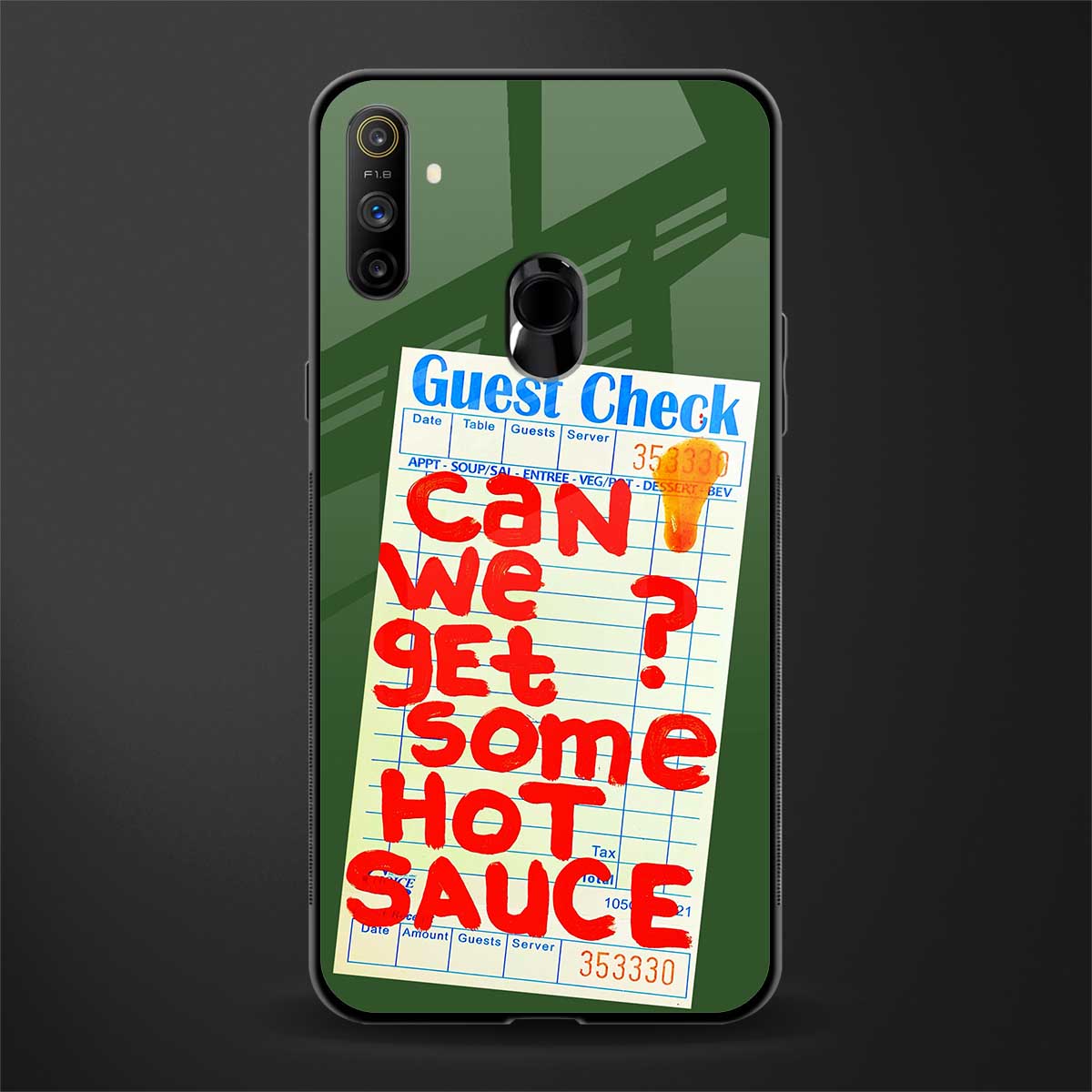 hot sauce glass case for realme narzo 20a image