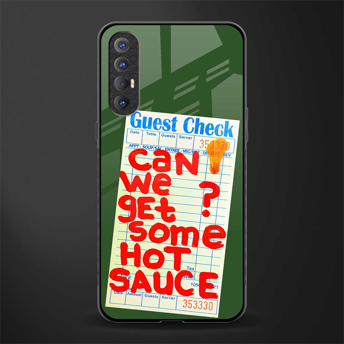 hot sauce glass case for oppo reno 3 pro image