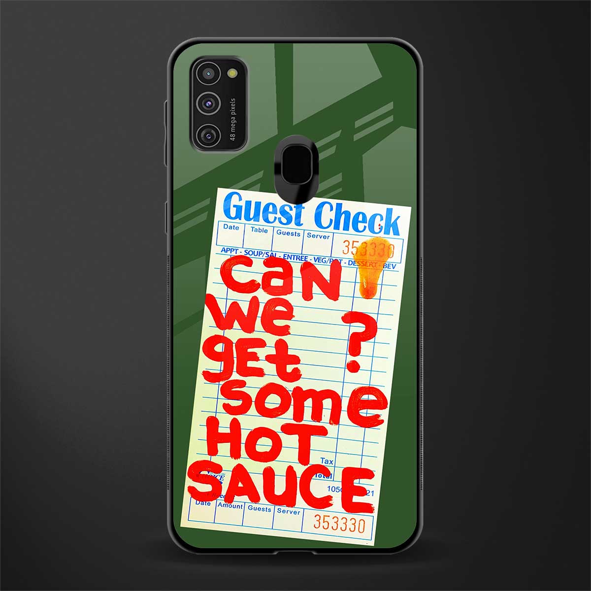 hot sauce glass case for samsung galaxy m21 image