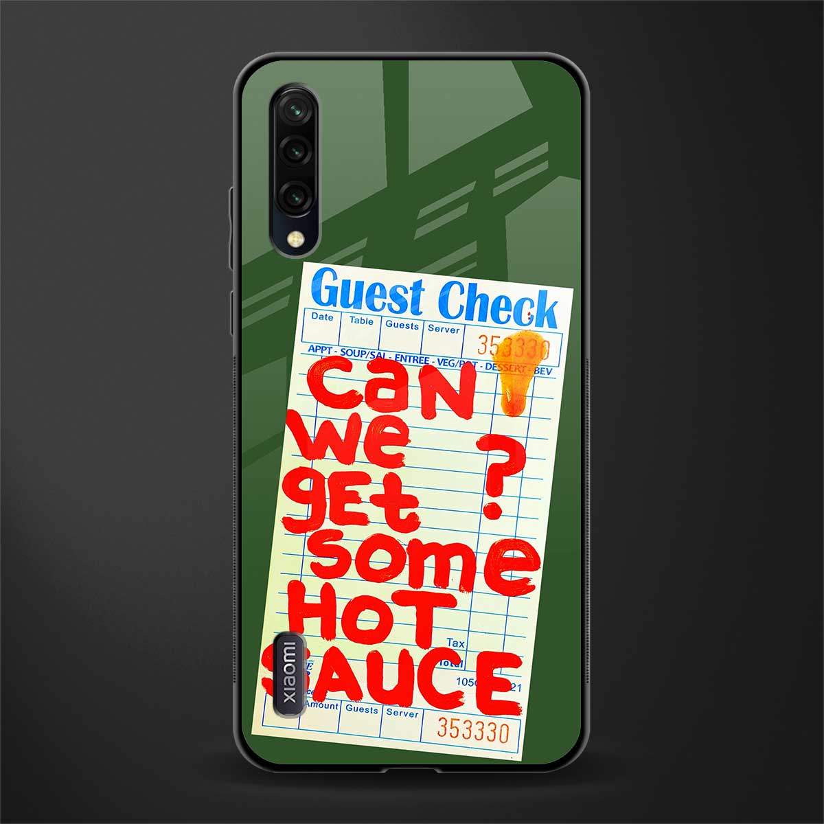 hot sauce glass case for mi a3 redmi a3 image