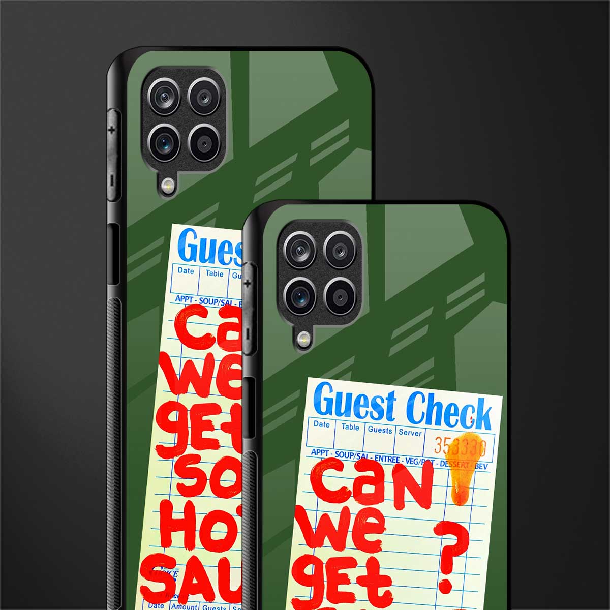 hot sauce back phone cover | glass case for samsung galaxy a22 4g