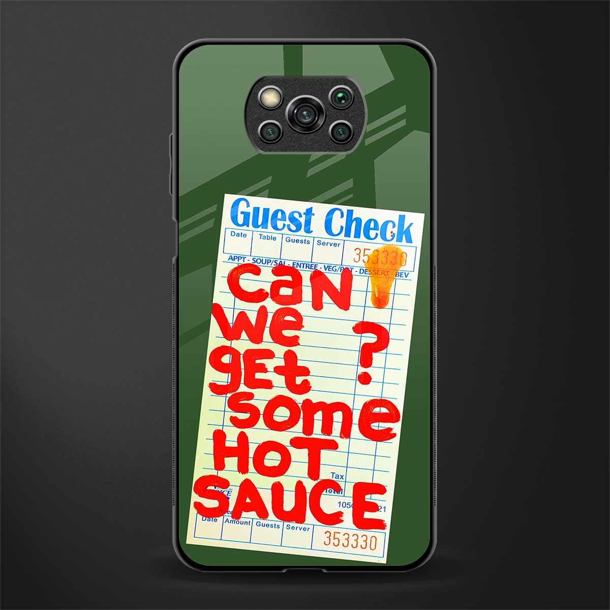 hot sauce glass case for poco x3 pro image