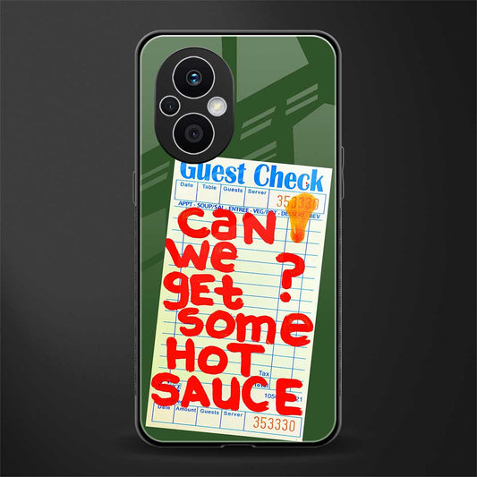 hot sauce back phone cover | glass case for oppo f21 pro 5g