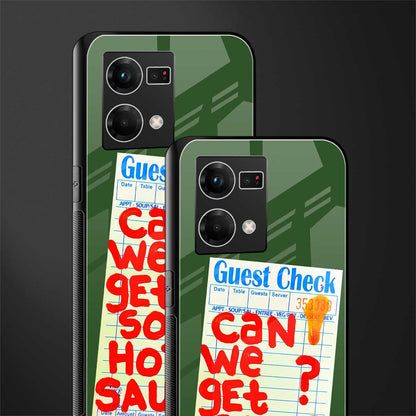 hot sauce back phone cover | glass case for oppo f21 pro 4g