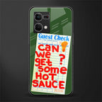 hot sauce back phone cover | glass case for oppo f21 pro 4g