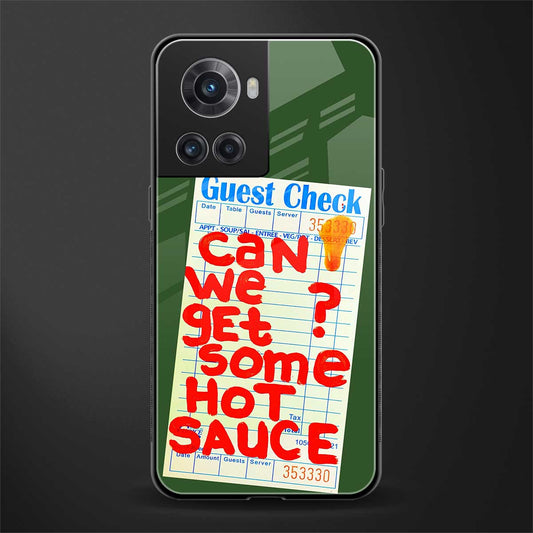 hot sauce back phone cover | glass case for oneplus 10r 5g