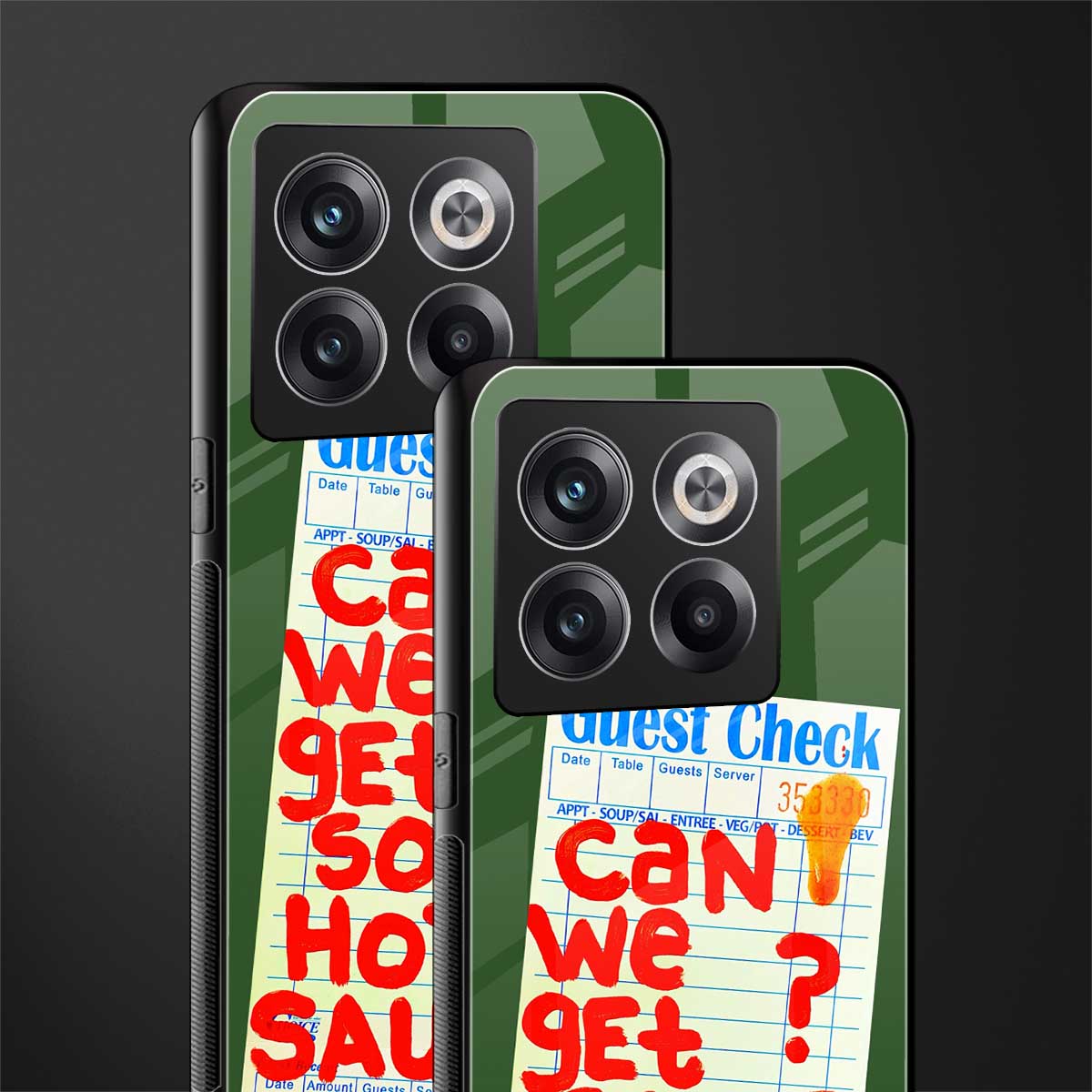 hot sauce back phone cover | glass case for oneplus 10t