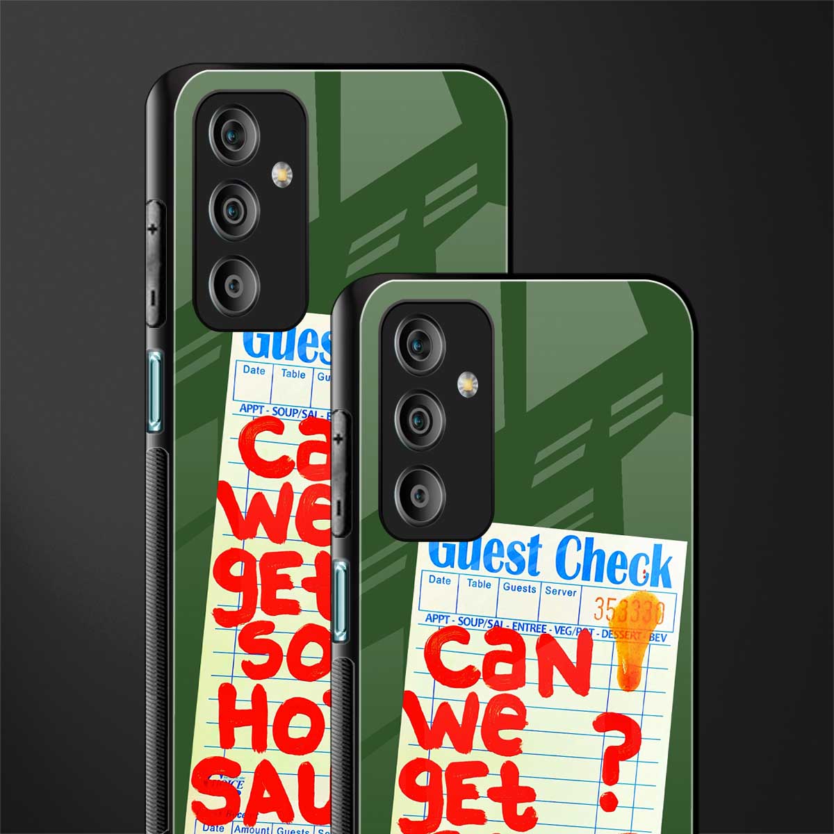 hot sauce back phone cover | glass case for samsung galaxy f23 5g