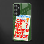 hot sauce back phone cover | glass case for samsung galaxy f23 5g