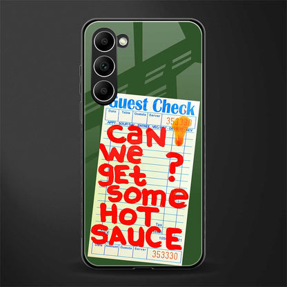 hot sauce glass case for phone case | glass case for samsung galaxy s23