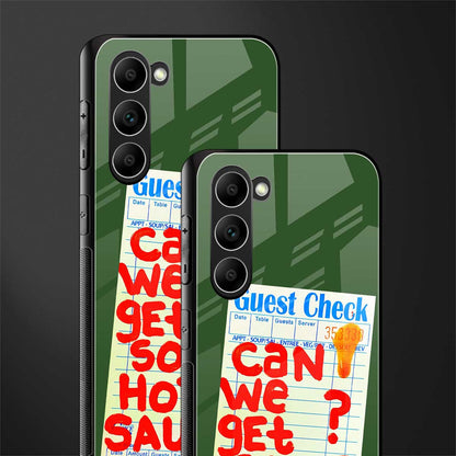 hot sauce glass case for phone case | glass case for samsung galaxy s23 plus