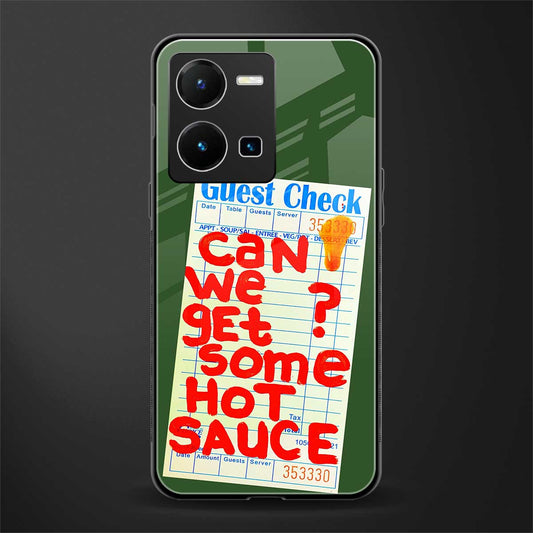 hot sauce back phone cover | glass case for vivo y35 4g