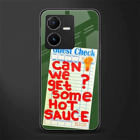 hot sauce back phone cover | glass case for vivo y22