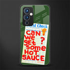 hot sauce back phone cover | glass case for oneplus 9