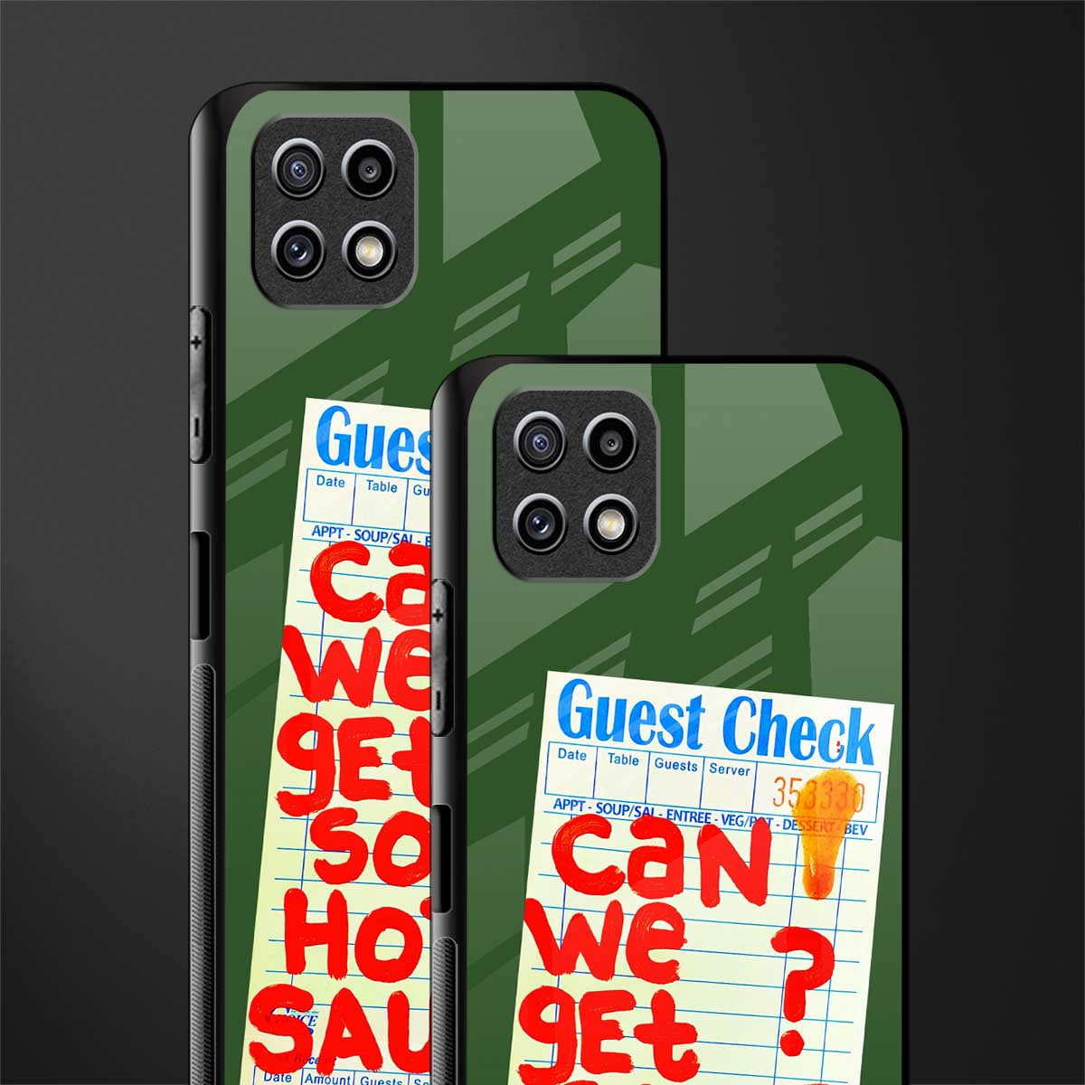 hot sauce back phone cover | glass case for samsung galaxy f42