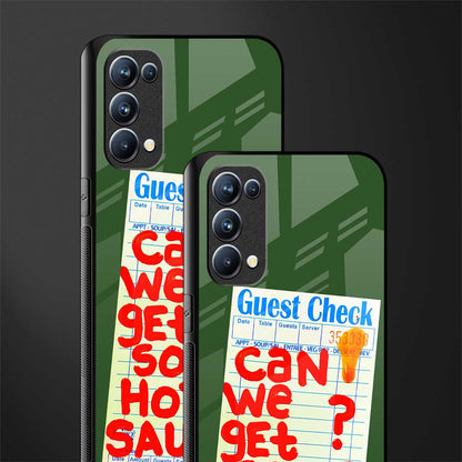 hot sauce back phone cover | glass case for oppo reno 5