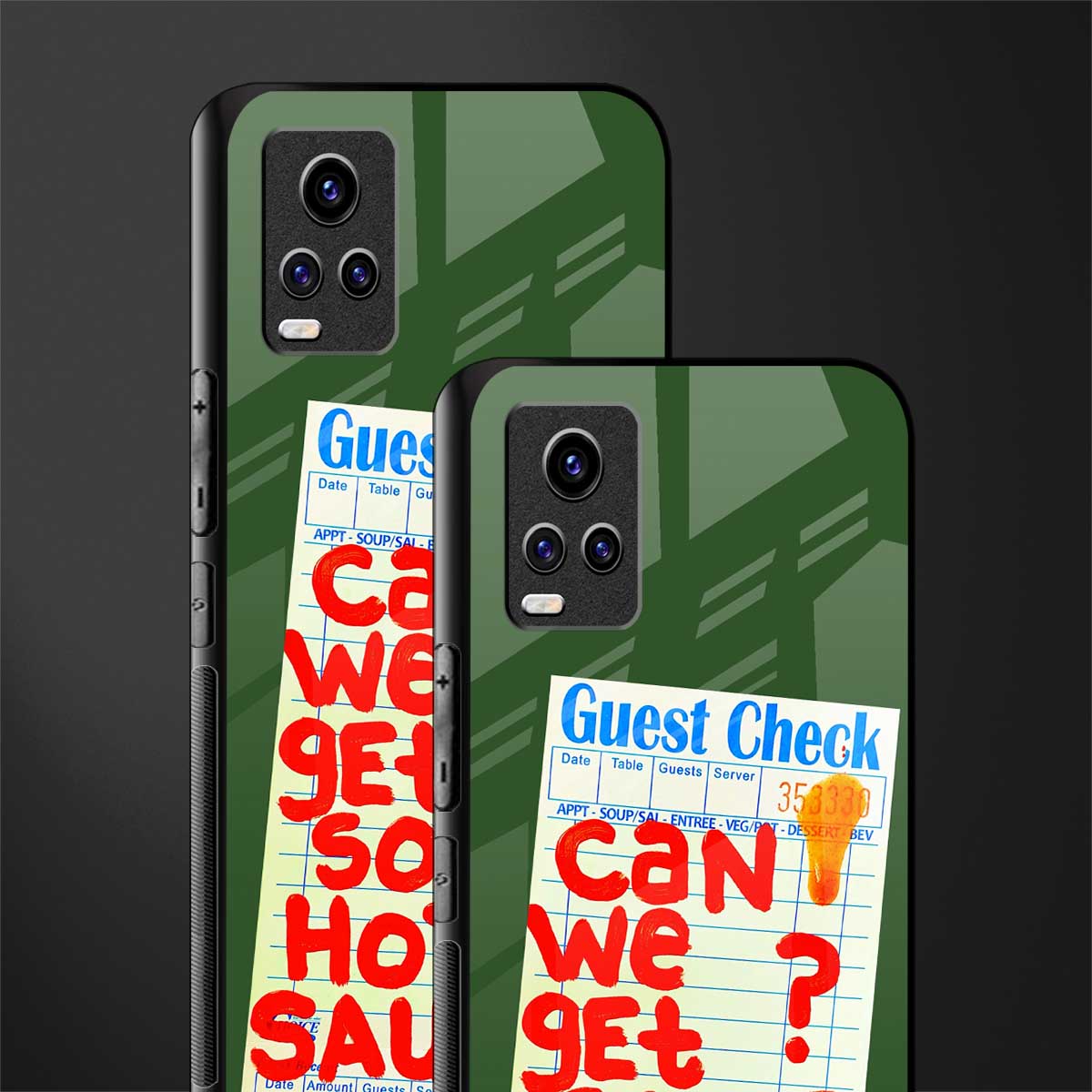 hot sauce back phone cover | glass case for vivo v21e 4g