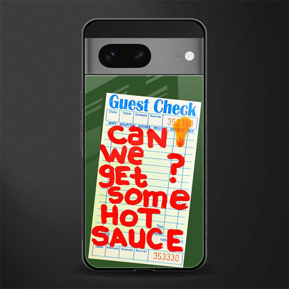 hot sauce back phone cover | glass case for google pixel 7