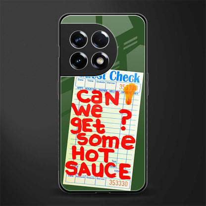 hot sauce back phone cover | glass case for oneplus 11r