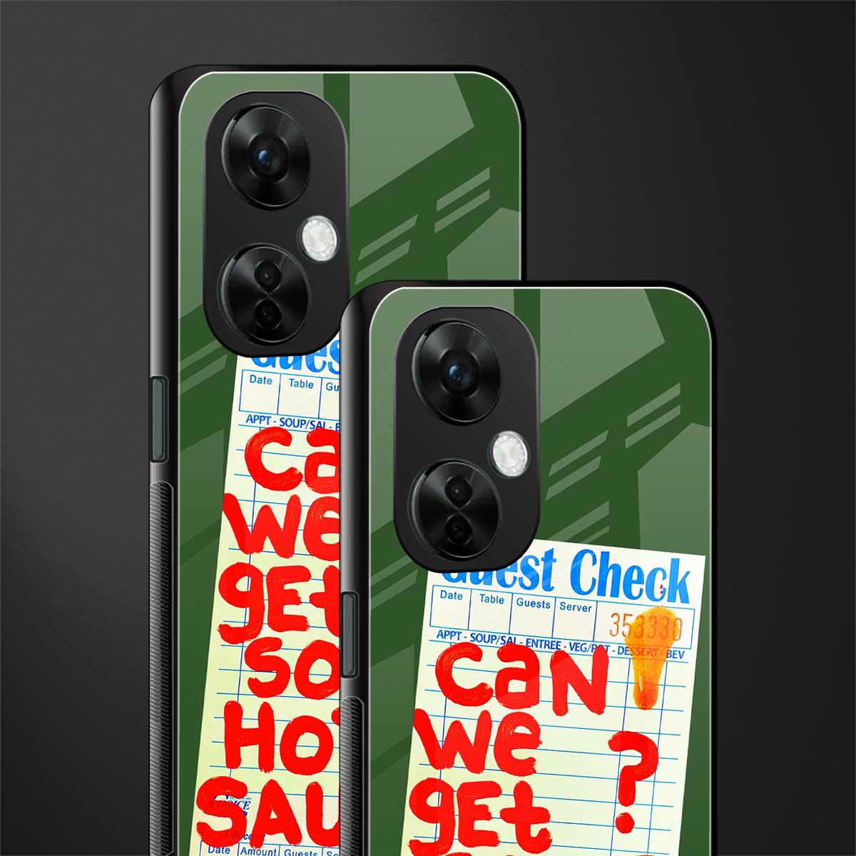hot sauce back phone cover | glass case for oneplus nord ce 3 lite