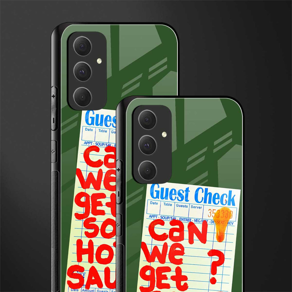hot sauce back phone cover | glass case for samsung galaxy a54 5g