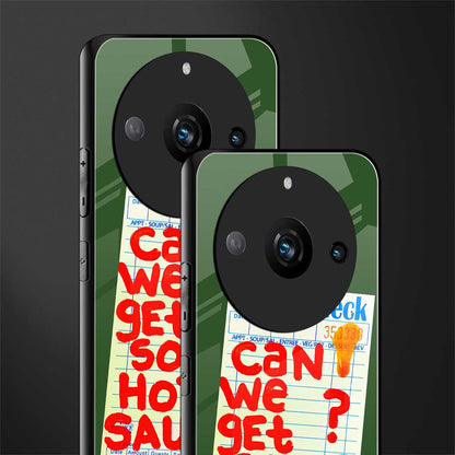 hot sauce back phone cover | glass case for realme 11 pro 5g