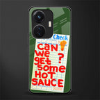 hot sauce back phone cover | glass case for vivo t1 44w 4g