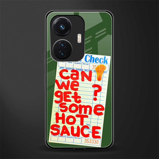 hot sauce back phone cover | glass case for vivo t1 44w 4g