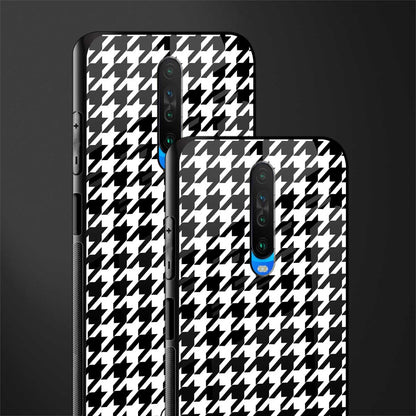 houndstooth classic glass case for poco x2 image-2