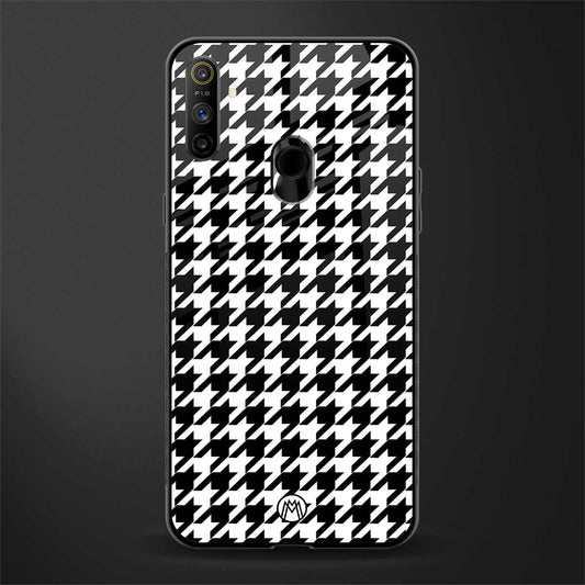 houndstooth classic glass case for realme narzo 10a image