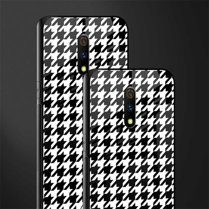 houndstooth classic glass case for realme x image-2