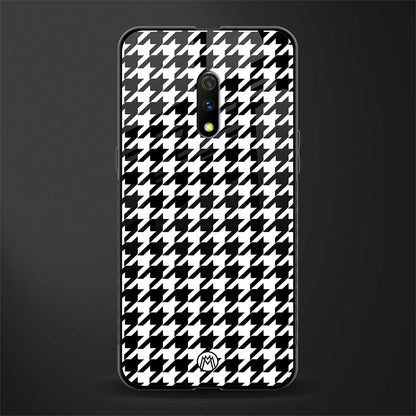 houndstooth classic glass case for realme x image