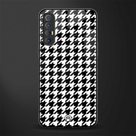 houndstooth classic glass case for oppo reno 3 pro image