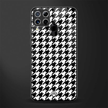 houndstooth classic glass case for realme c15 image