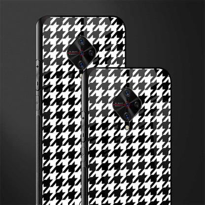houndstooth classic glass case for vivo s1 pro image-2