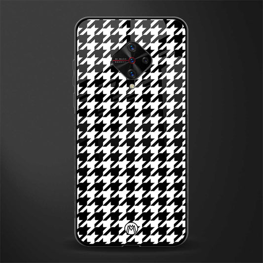 houndstooth classic glass case for vivo s1 pro image