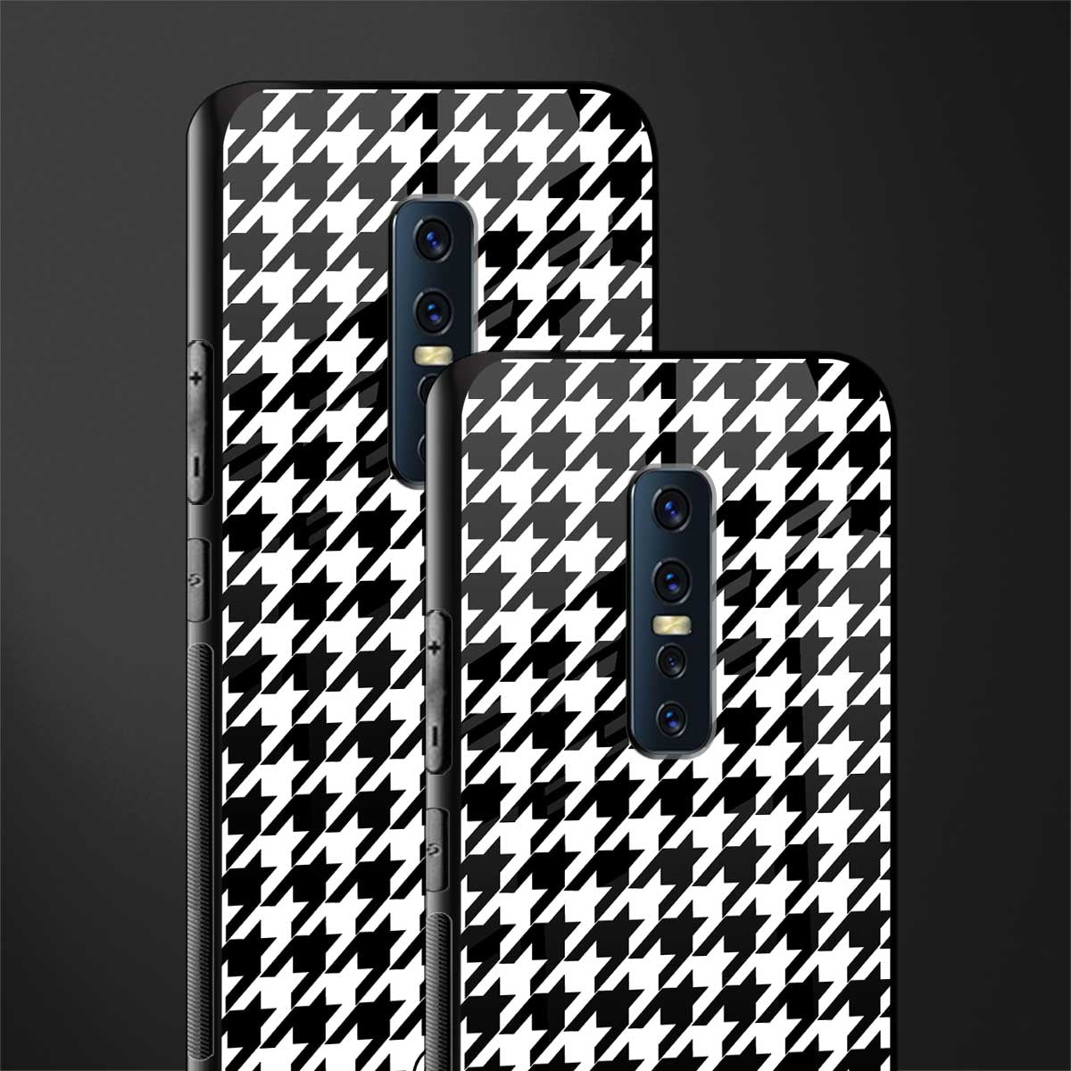 houndstooth classic glass case for vivo v17 pro image-2