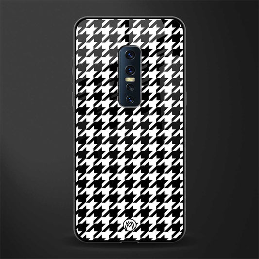 houndstooth classic glass case for vivo v17 pro image