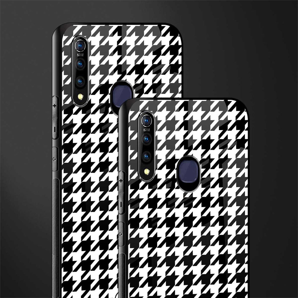 houndstooth classic glass case for vivo z1 pro image-2